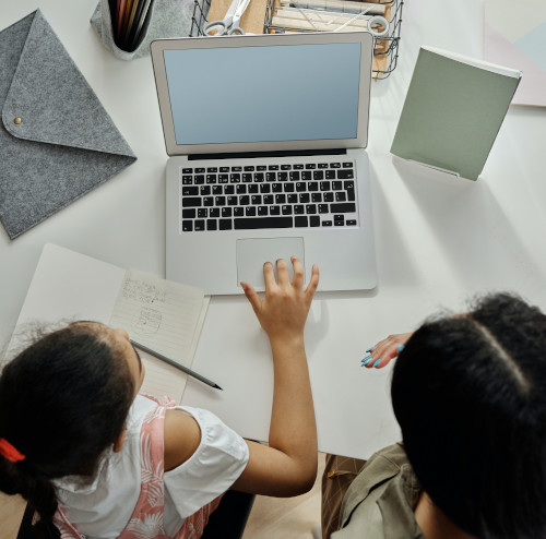 People using a computer